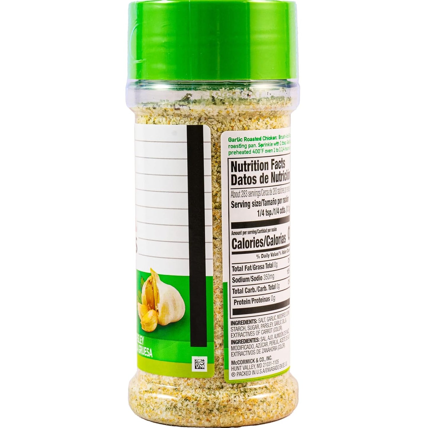 Lawry's Garlic Salt – Patio and Camping Pantry Seasoning for Open-Air Cookouts, 11 oz Shaker