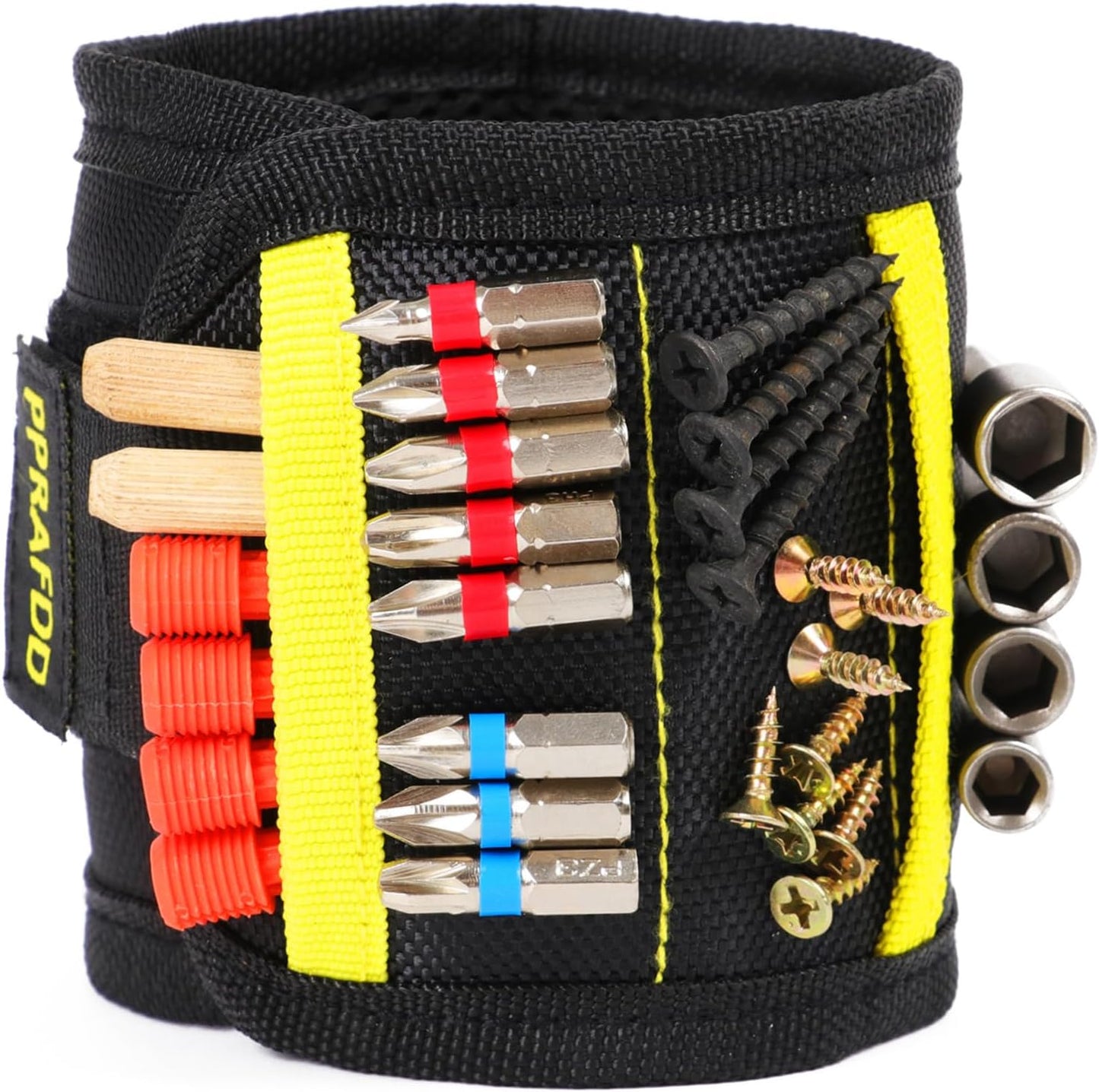 Magnetic Wristband Tool Holder – Keep Screws, Nails, and Bolts Within Reach for Faster Auto Shop and Construction Site Repairs