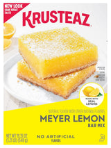 Krusteaz Meyer Lemon Bar Mix – Pantry Backup Dessert for Unexpected Guests, 548-Day Shelf Life