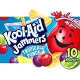 Kool-Aid Jammers Tropical Punch Drink Pouches – Spill-Proof Beverage for Sports Practice and Sidelines