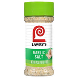 Lawry's Garlic Salt – Patio and Camping Pantry Seasoning for Open-Air Cookouts, 11 oz Shaker