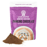 Lakanto Monk Fruit Drinking Chocolate - One-Pouch Cocoa Solution for Intentional Kitchens, Hot and Cold, Zero Waste Simplicity