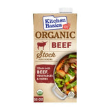 Kitchen Basics Organic Beef Stock – Streamlined 32 oz Stock for Intentional Cooks Seeking Clutter-Free Cooking