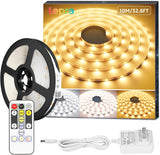 Lepro LED Tunable White Strip Light – Self-Care Vanity Mirror Light, 32.8ft Dimmable Makeup and Grooming Strip