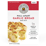 King Arthur Baking Company Pull-Apart Garlic Bread Mix Kit – Streamlined Baking Kit with No Extra Ingredients Needed