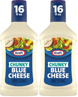 Kraft Chunky Blue Cheese Dressing – Mild Chunky Dip for Kids' Veggie Plates and Chicken Nugget Nights
