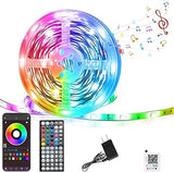 Luminoxa Aura LED Strip Lights 100ft – Dimmable Color Changing Accent Lighting for Headboard, Desk Setup and Living Room Walls