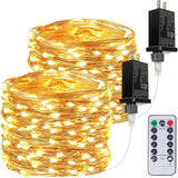 LumiWeave 200 LED Twinkle Lights – Housewarming Gift and Valentine's Day Present, Warm White Fairy Lights with Memory Timer for Her Bedroom and Apartment