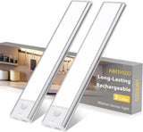 LumiGlow Motion Sensor Light Bar – Simple Tool Free LED Lighting for Intentional Small Spaces, USB Rechargeable