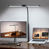 Stylish Clip-On Monitor Light as Room Decor – Black or White Aluminum Desk Lamp with Modern Design Touch