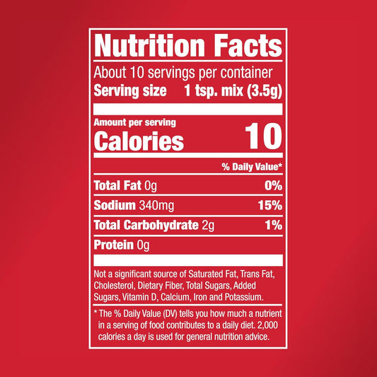 yields approximately 10 servings per packet
