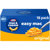 Kraft Easy Mac 18-Count Easy Mac Packs – Streamlined Emergency Pantry Stock for Simple Homes