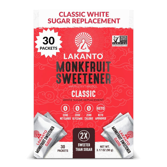 30 individually wrapped 3g single-serve packets for grab-and-go convenience