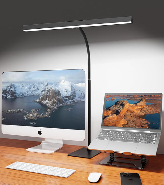 5 dimmable brightness levels (20%–100%) and 5 color temperatures (3000k–6500k) via touch control