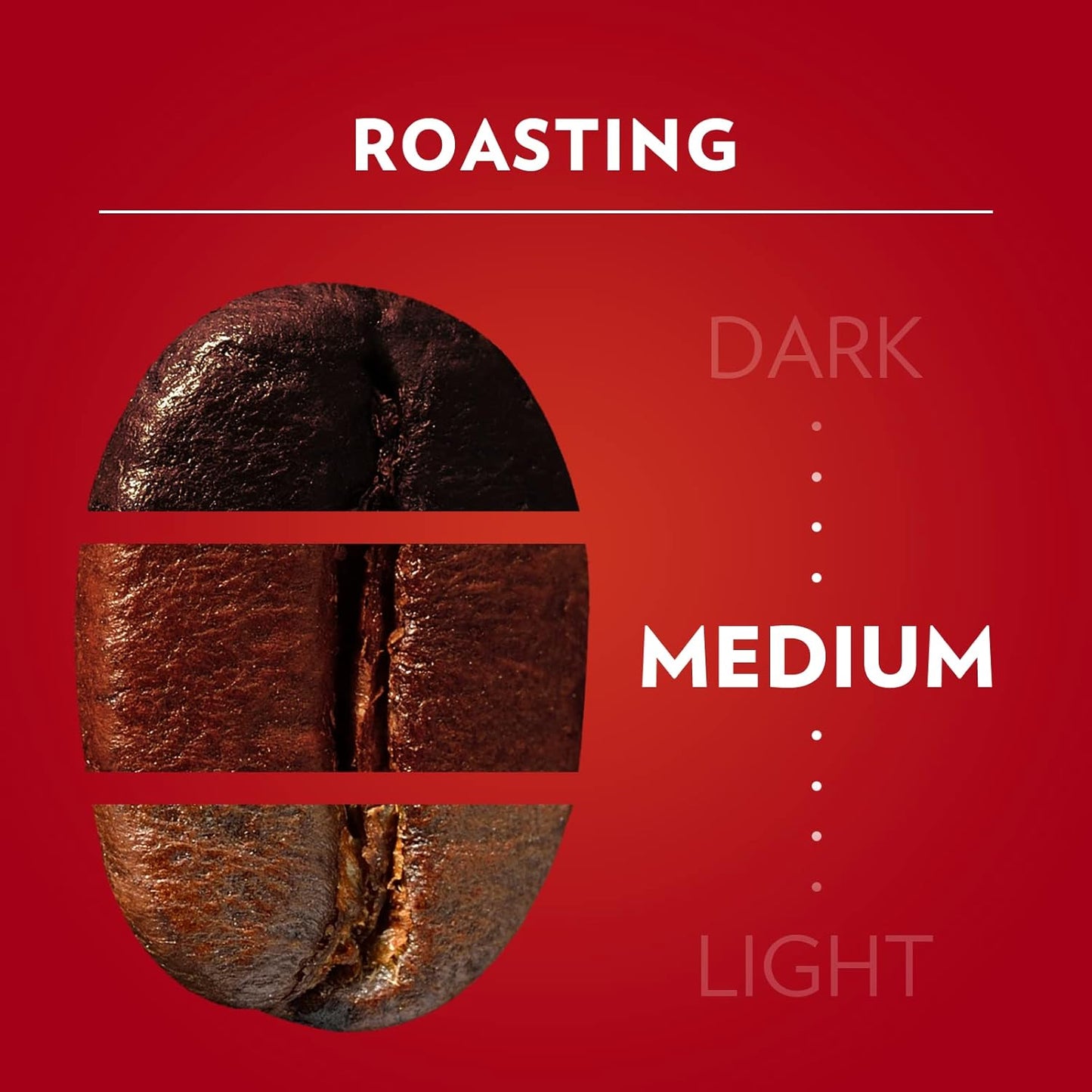 blend of arabica and robusta beans for body and crema