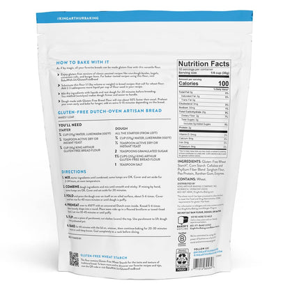 blend of gluten-free wheat starch, sorghum flour, and xanthan gum for structure and elasticity
