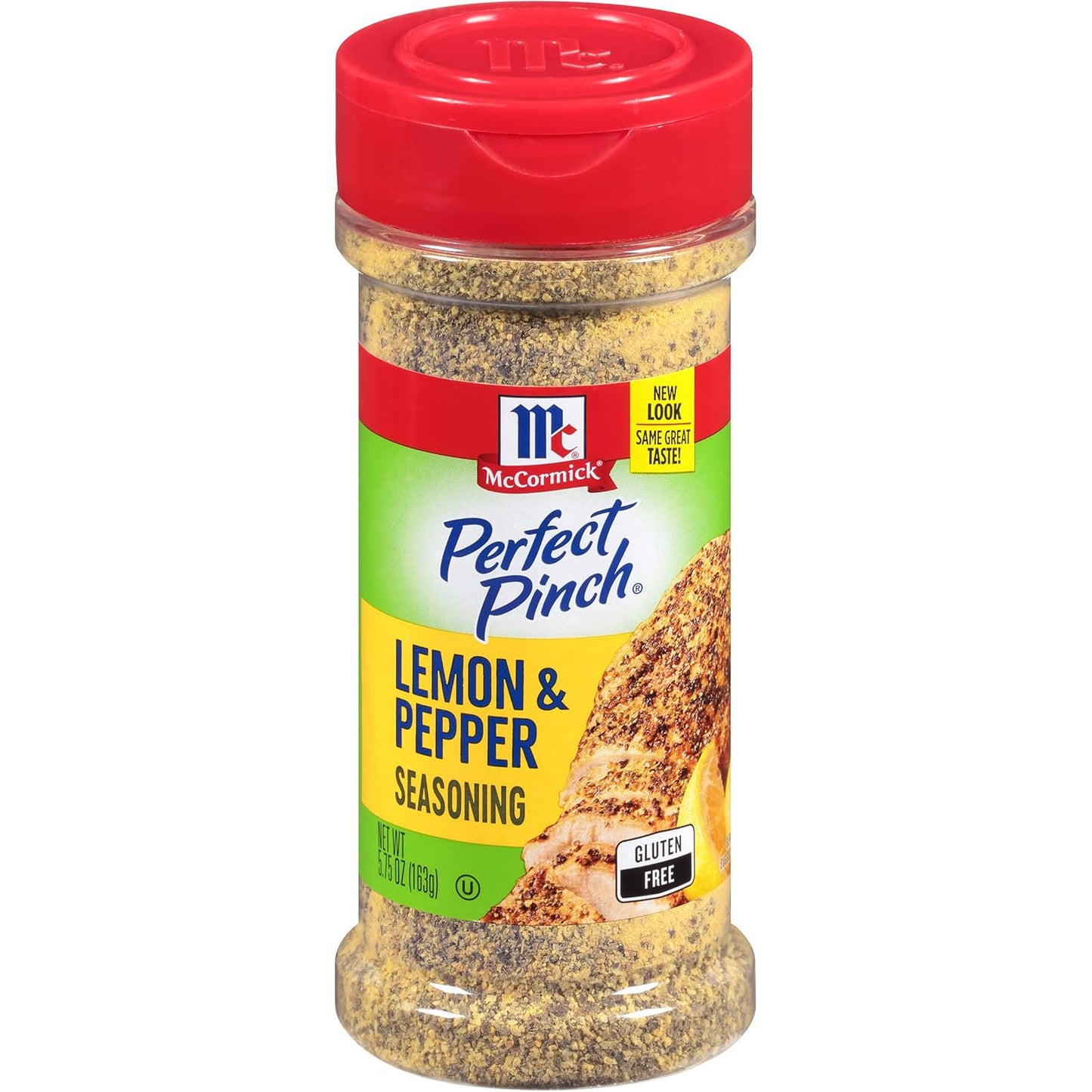 blend of salt, black pepper, onion, garlic, and lemon oil