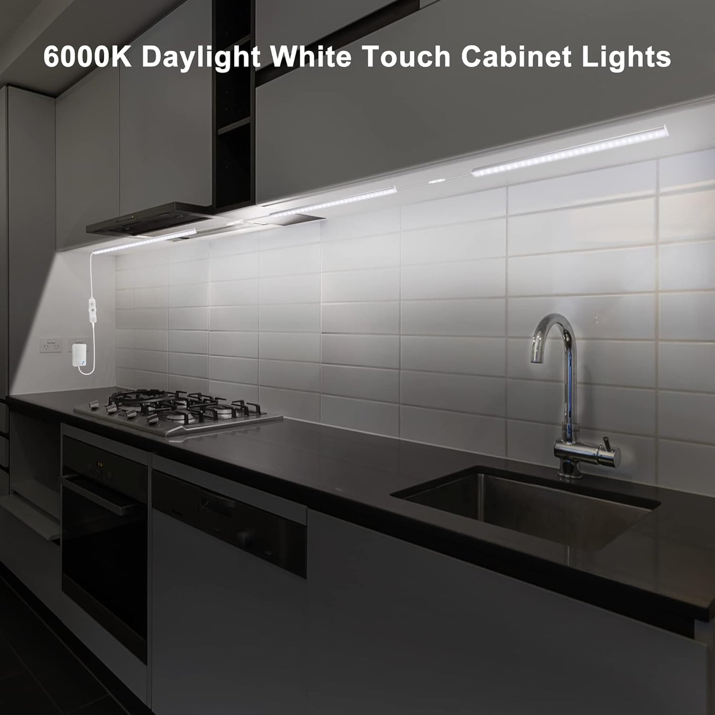 capacitive touch dimmer with short-press on/off and long-press 1%–100% brightness
