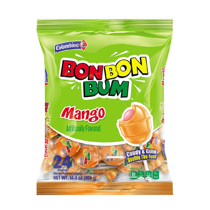 Colombina Bon Bon Bum Lollipops – Vintage Tiger Pops Era Tropical Hard Candy Gift Set for Candy Connoisseurs and Latin Diaspora Care Packages