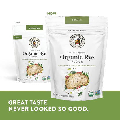 darker color and more robust, complex flavor profile than white rye