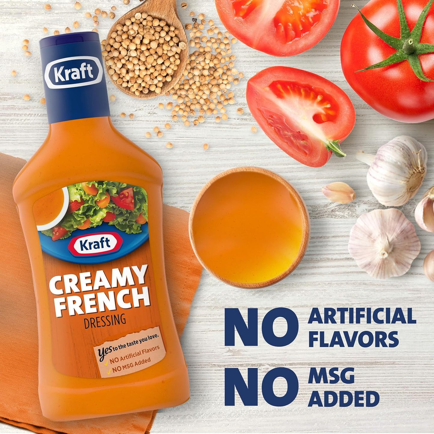 distinct orange color and bold flavor designed to complement many foods