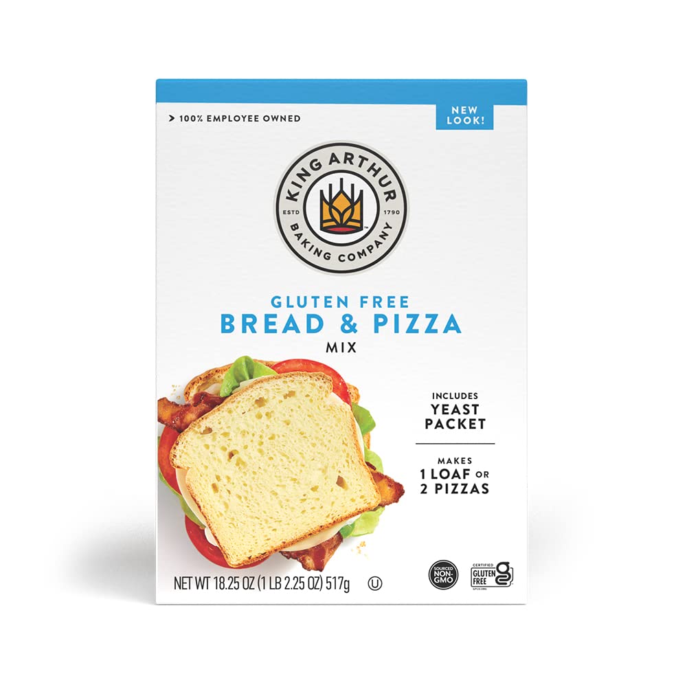 dual-purpose mix for gluten-free sandwich bread and pizza dough
