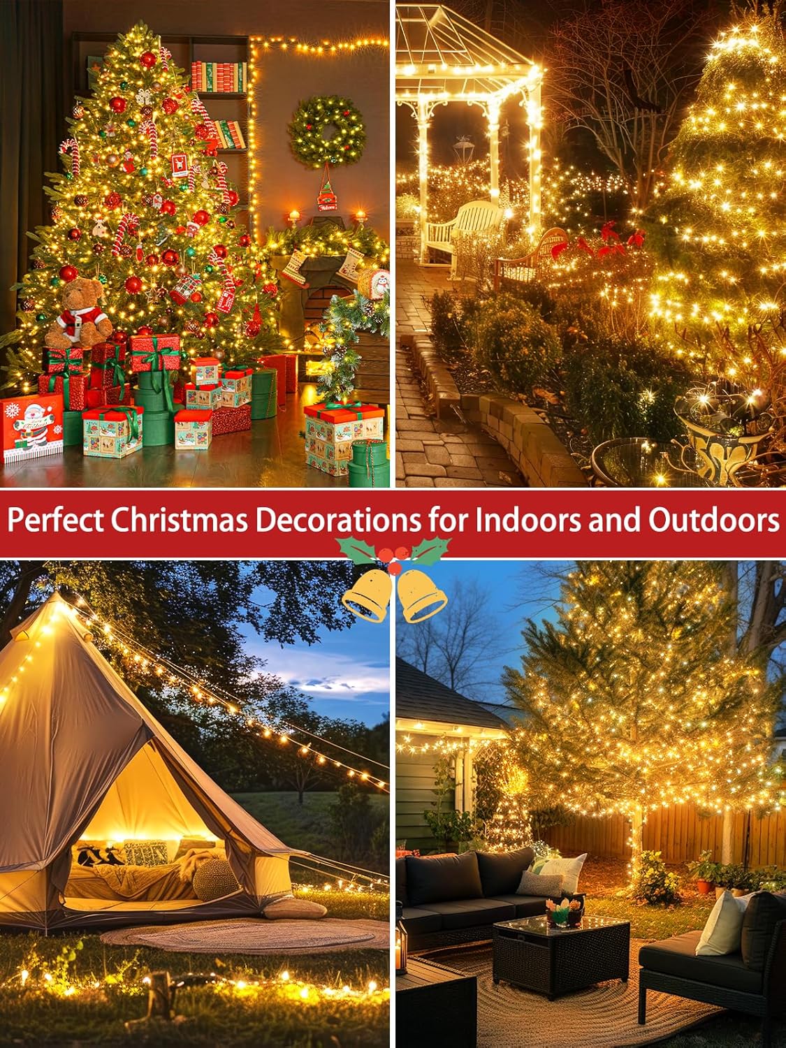 Everglow Timer String Lights – Auto Shutoff 6hr On/18hr Off for Worry-Free Nighttime Ambiance