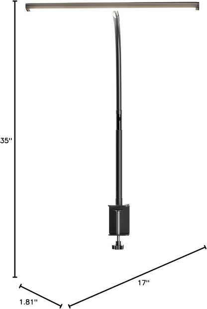 Eye-Caring Desk Lamp for Children – No Blue Light LED Task Light with Clamp for Bedroom Study Desk