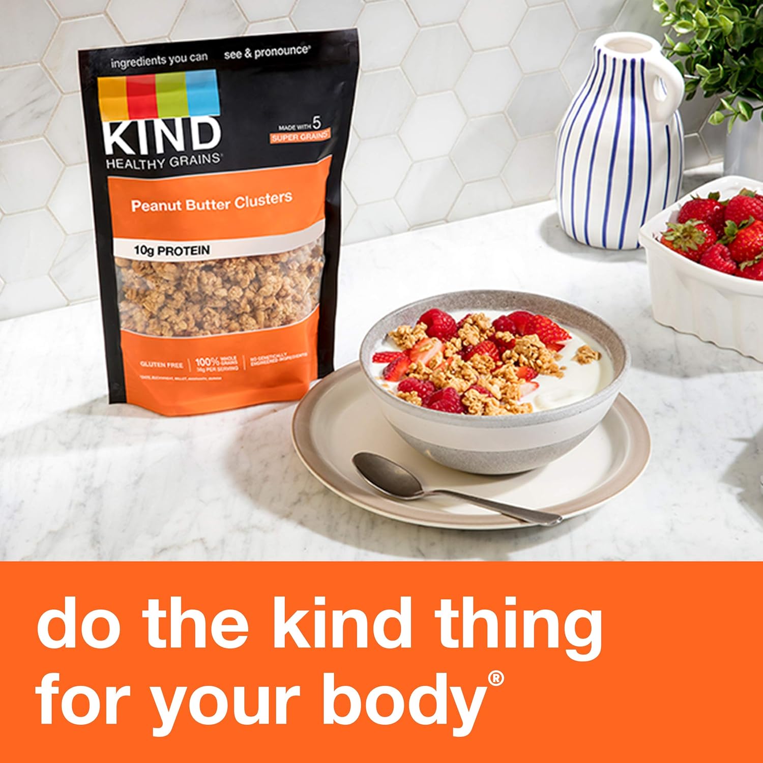 KIND Healthy Grains Peanut Butter Clusters – Protein Snack for Home Office Fuel
