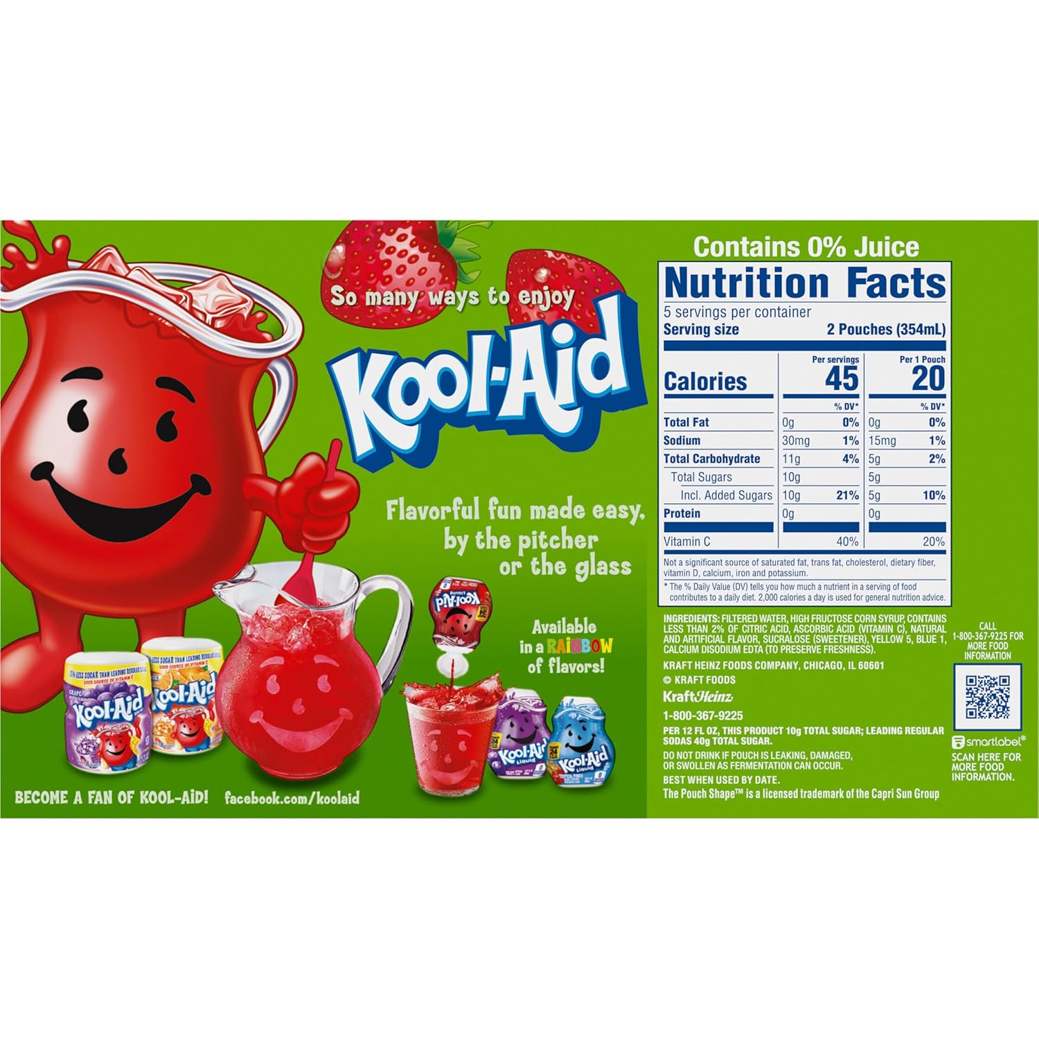 Kool-Aid Jammers On-the-Go Kids Drink – Resealable Pouches for Car Cup Holders and Backyard Parties