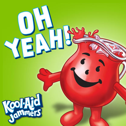 Kool-Aid Jammers On-the-Go Kids Drink – Resealable Pouches for Car Cup Holders and Backyard Parties