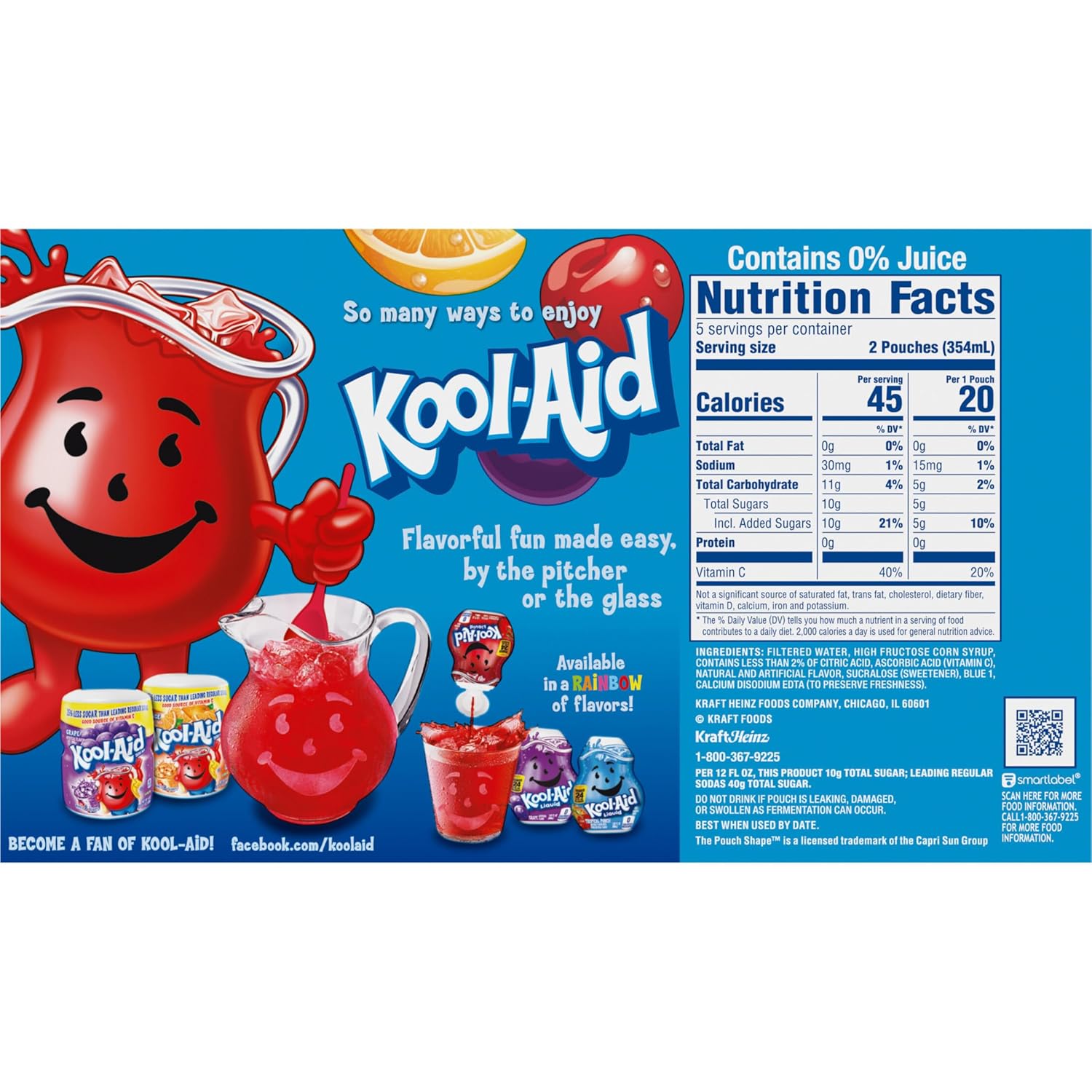 Kool-Aid Jammers Tropical Punch Drink Pouches – Spill-Proof Beverage for Sports Practice and Sidelines