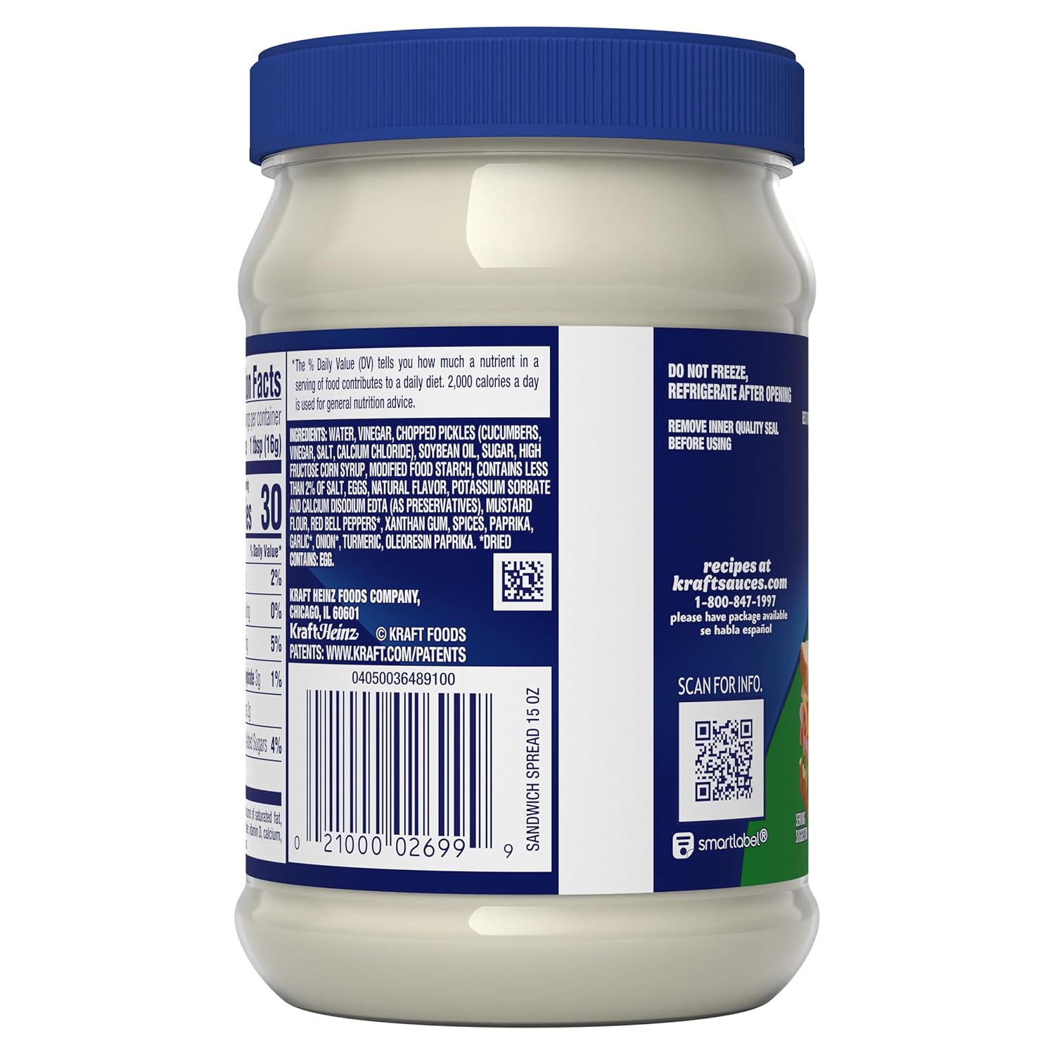 Kraft America's Favorite Sandwich Spread – Tangy Topping for Patio Cookouts and Camping Trips