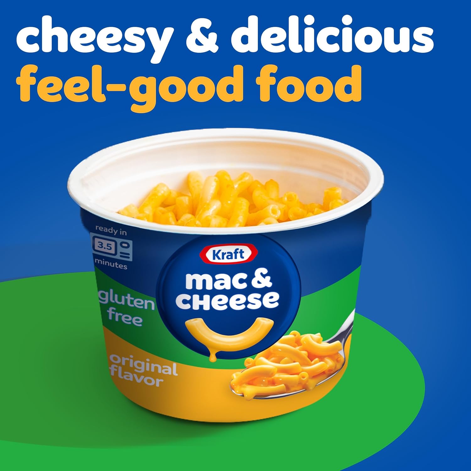 Kraft Gluten Free Original Mac & Cheese 4-Pack – Clean-Ingredient Pantry Staple for Wellness-Minded Meal Planners, Microwave-Ready