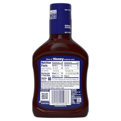 Kraft Honey BBQ Sauce 18 oz Bottle – Practical Holiday Gift for the Backyard BBQ Dad