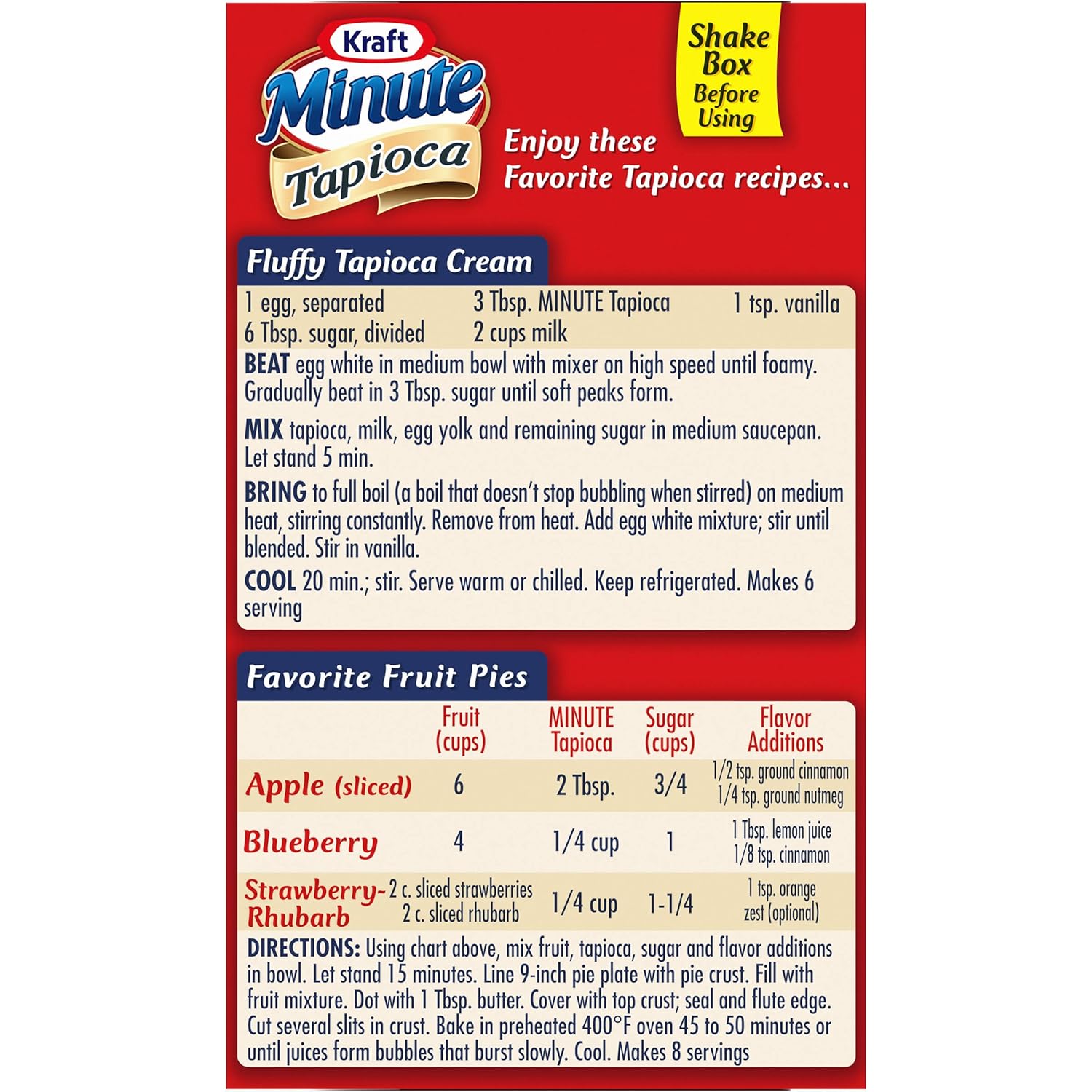 Kraft Minute Tapioca – Single-Ingredient Tapioca Dessert for Minimalist Home Kitchens, 8 oz