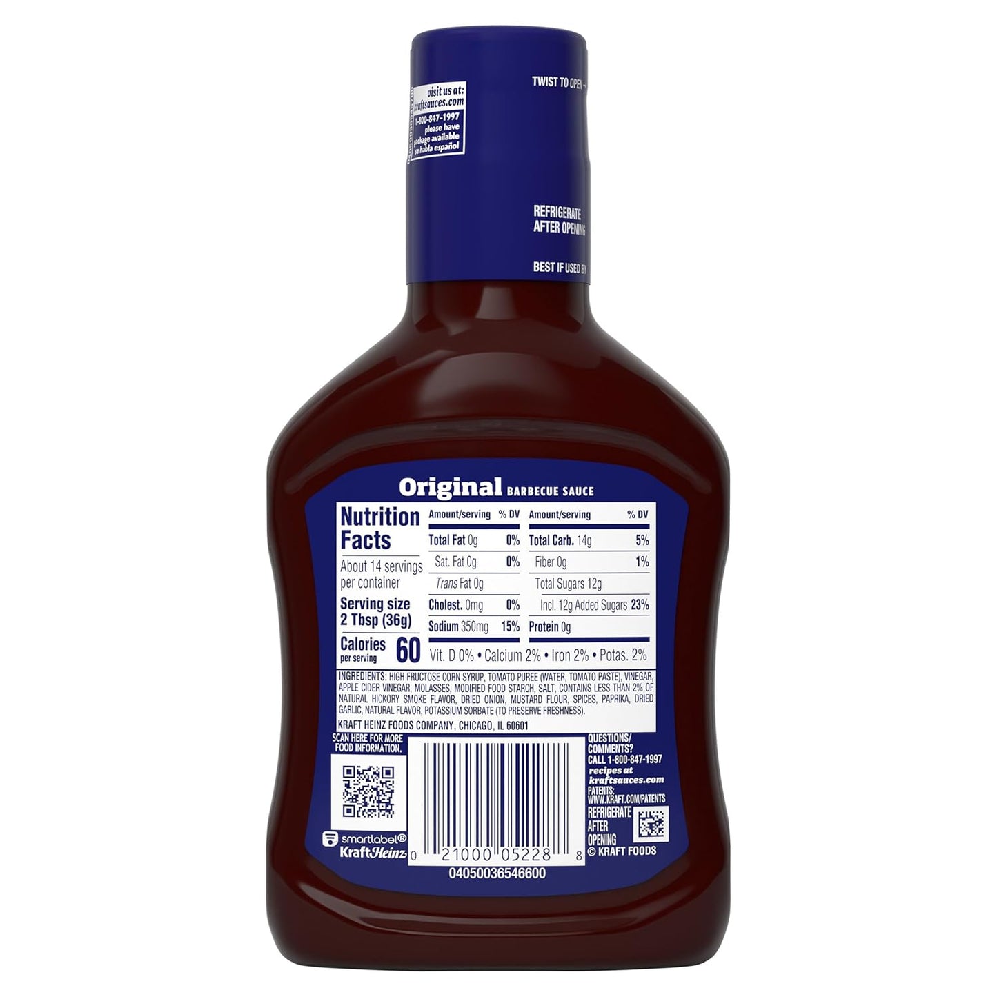 Kraft Original Slow-Simmered BBQ Sauce – Thoughtful Father's Day Gift for the Weekend Grill Master