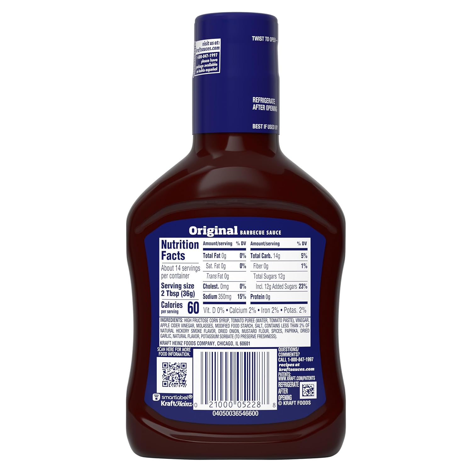 Kraft Original Slow-Simmered BBQ Sauce – Thoughtful Father's Day Gift for the Weekend Grill Master