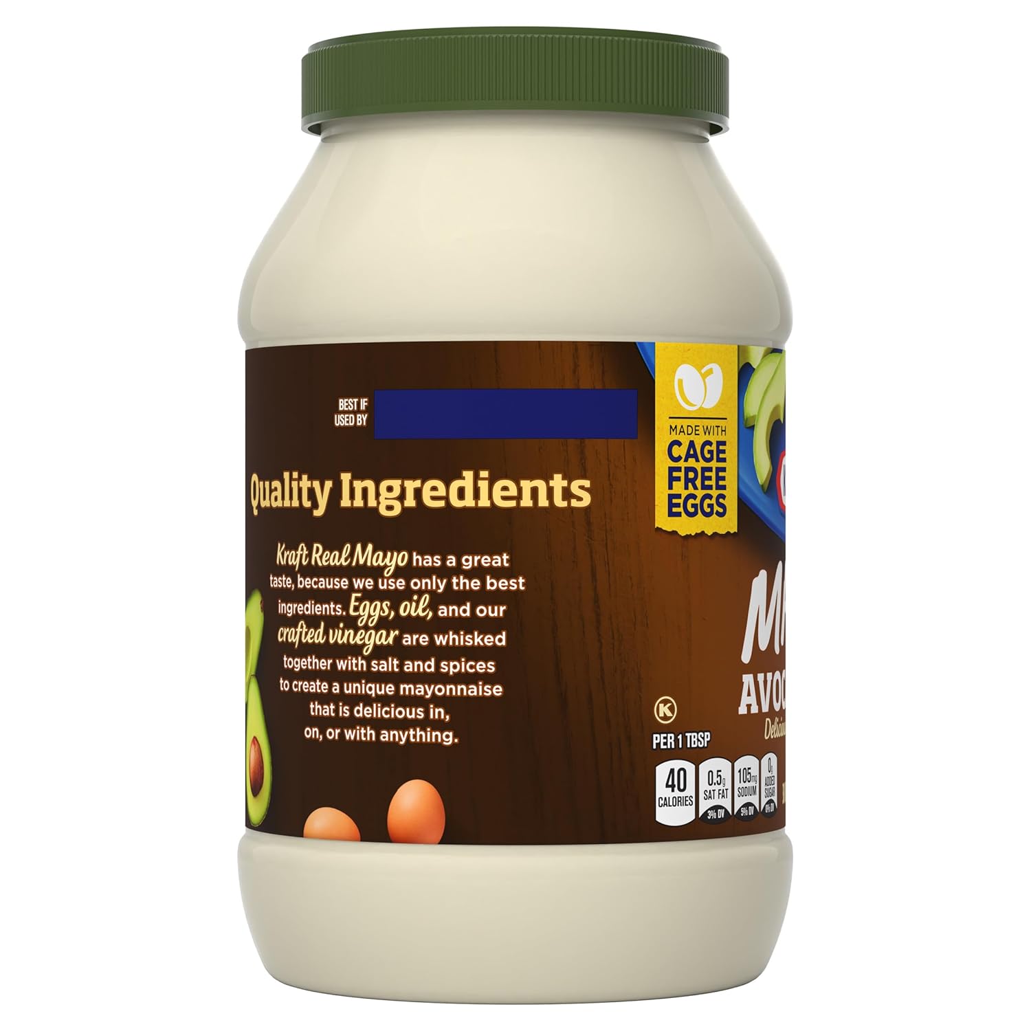 Kraft Reduced Fat Mayonnaise with Avocado Oil – Meal Prep Staple for High-Protein Lunch Routines on Busy Weeks