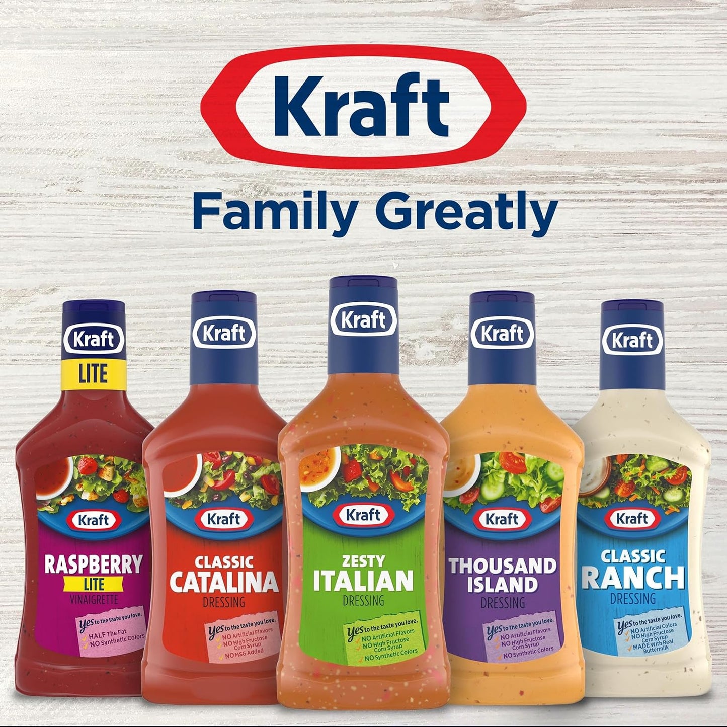 Kraft Zesty Italian Dressing – Meal Prep Counter Marinade for Batch Cooking Sundays