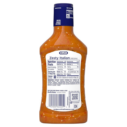 Kraft Zesty Italian Dressing – Meal Prep Counter Marinade for Batch Cooking Sundays