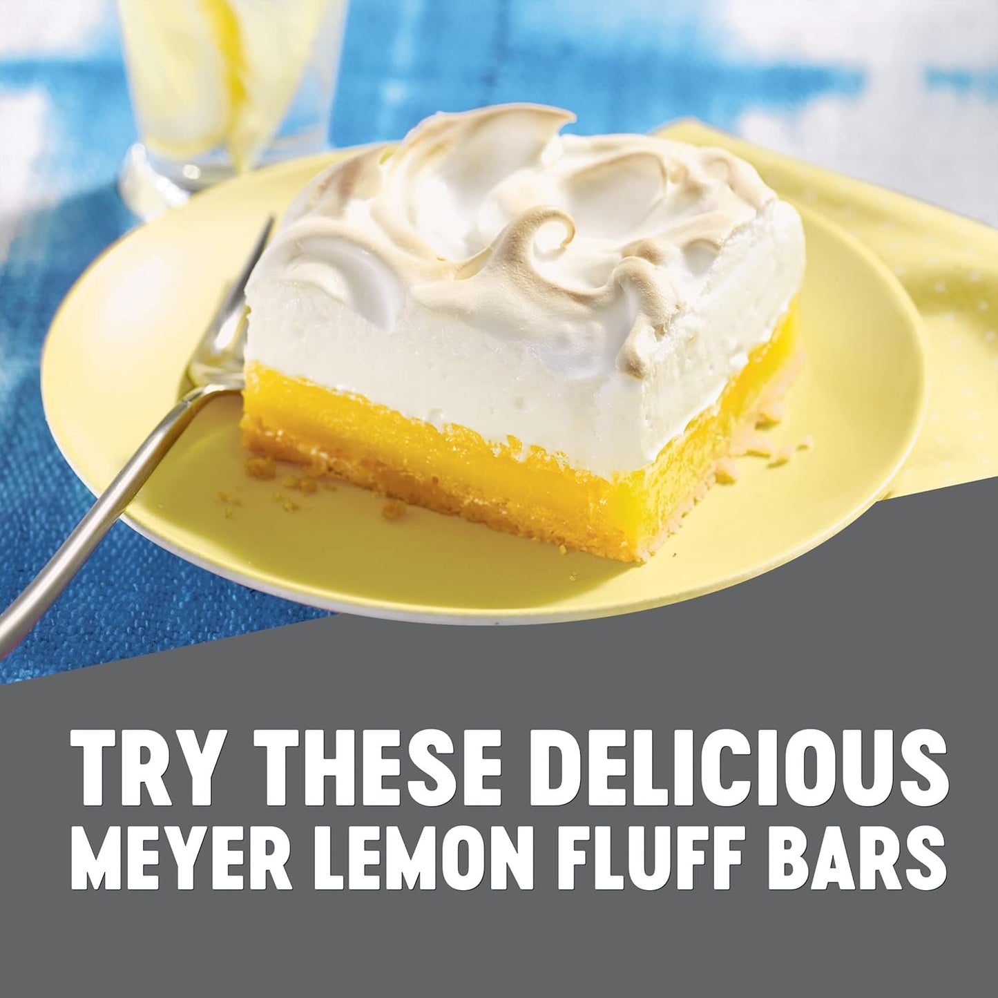 Krusteaz Meyer Lemon Bar Mix – Pantry Backup Dessert for Unexpected Guests, 548-Day Shelf Life