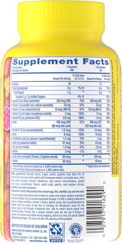 L'il Critters Gummy Vites – Thoughtful Holiday Gift for Parents of Picky Eaters, 190 Gummy Vitamins