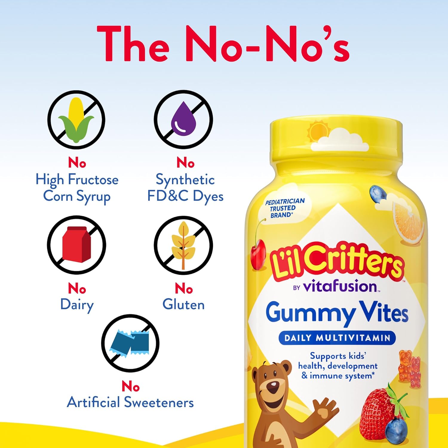 L'il Critters Gummy Vites – Thoughtful Holiday Gift for Parents of Picky Eaters, 190 Gummy Vitamins