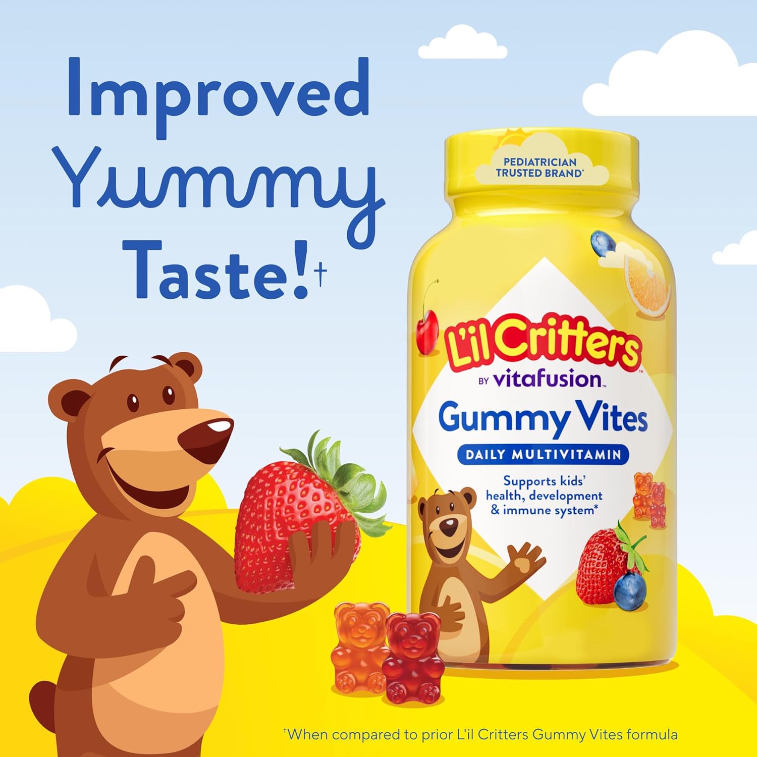 L'il Critters Gummy Vites – Thoughtful Holiday Gift for Parents of Picky Eaters, 190 Gummy Vitamins