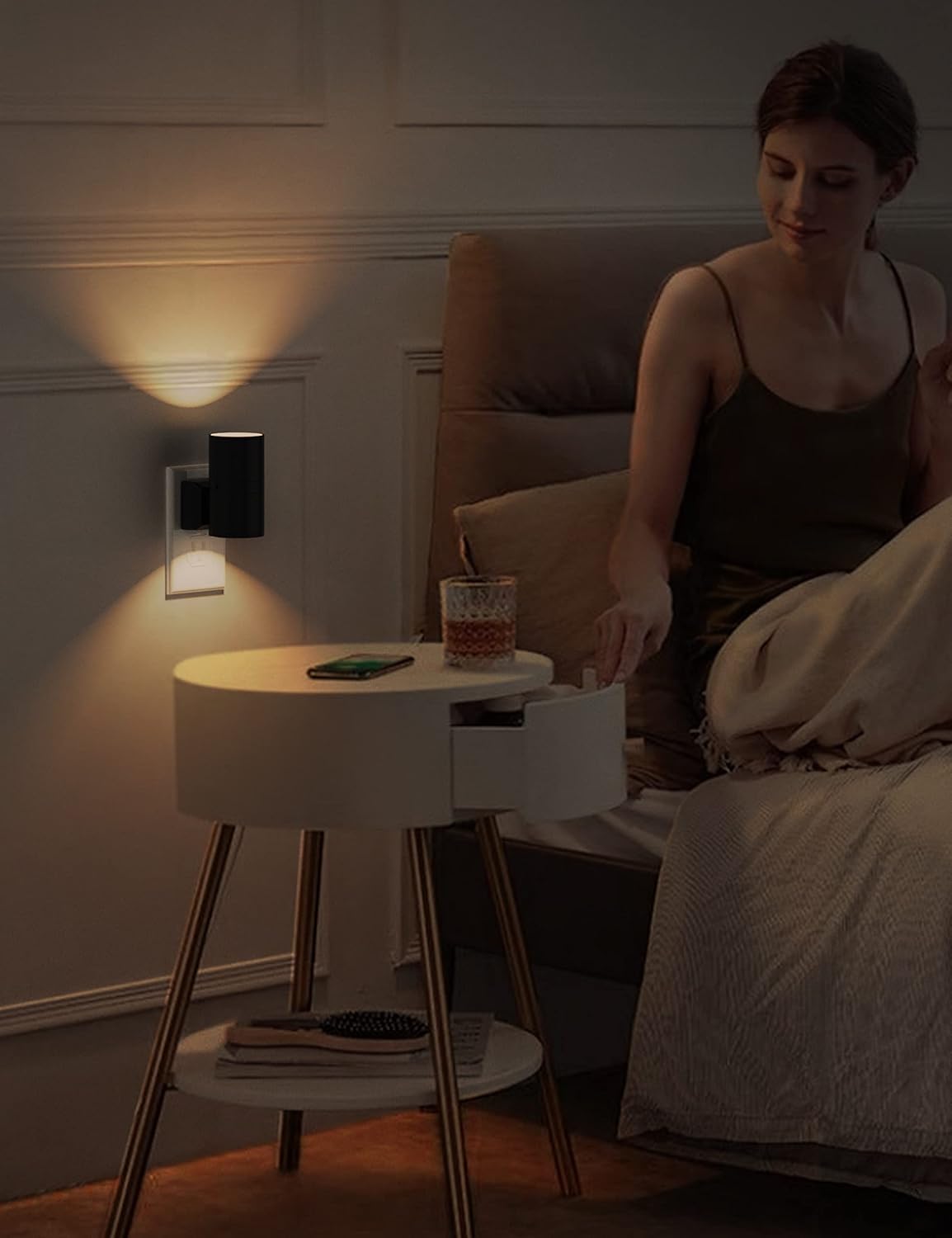 L LOHAS LED Night Light Plug in – Safer Alternative to Candles, Dusk to Dawn Nightlight for Bedroom and Bath