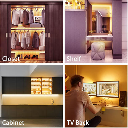 LAFULIT Flexible LED Strip Lights – Bias Lighting for TV and Monitor, 6000K Daylight Option to Reduce Eye Strain During Deep Work