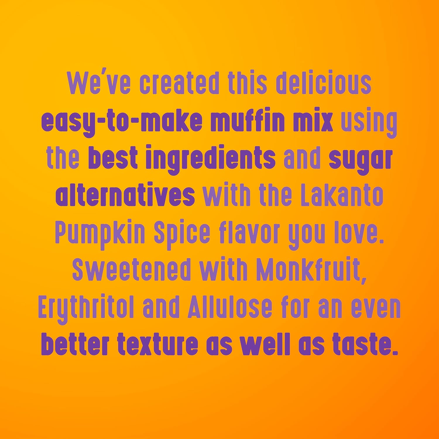 Lakanto Pumpkin Spice Muffin Mix - Streamlined Gluten Free Baking with No Artificial Additives