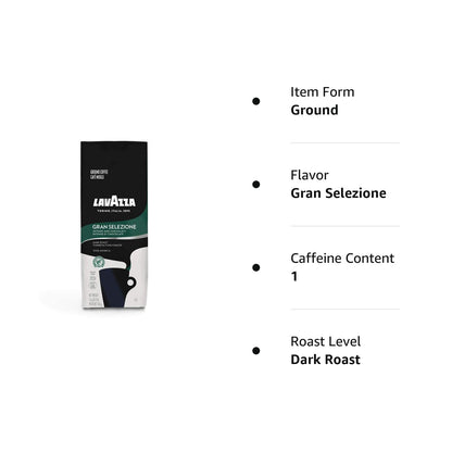 Lavazza Crema e Gusto Ground Coffee 12oz — Full-Bodied Smoky Cocoa Brew for Mindful Morning Wind-Down Moments
