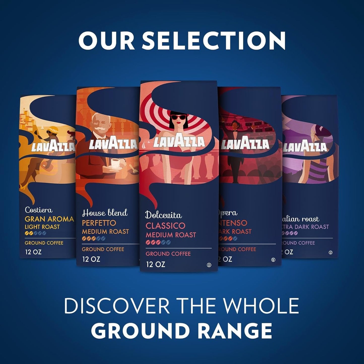 Lavazza Crema e Gusto Ground Coffee 12oz — Full-Bodied Smoky Cocoa Brew for Mindful Morning Wind-Down Moments